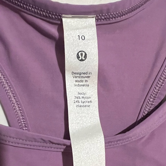 Purple Lululemon Racerback Running Tank Top - Picture 4 of 5